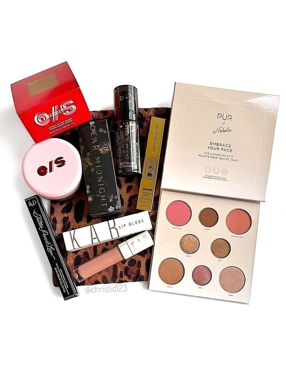 Brand New Makeup Bundle PUR Nabela Palette One/Size Powder KVD Liner